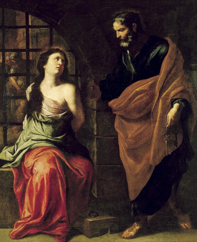 St. Agatha healed by St. Peter